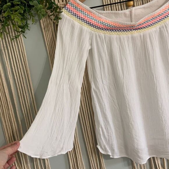 LILLY PULITZER Women’s Katya Off The Shoulder Top Resort White XS - Picture 4 of 8